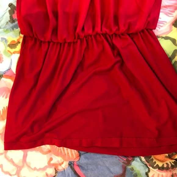 ALI & KRIS Small sheer red maxi skirt - Picture 3 of 3